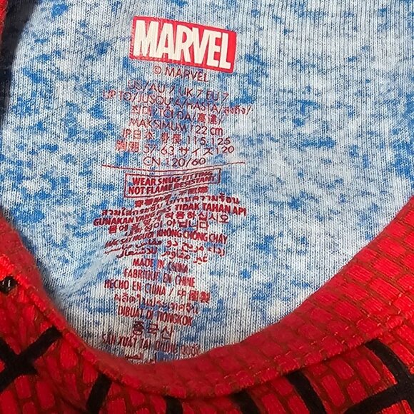 Disney Store Marvel Spider-Man PJ Pals Pajamas Lot Spiderman Costume Kids 7 8 - Picture 7 of 9